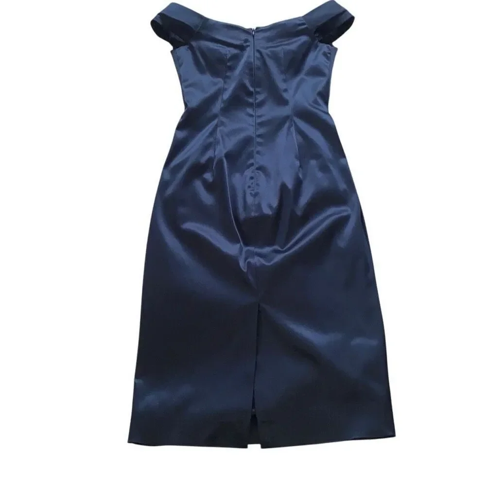 Luly Yang EUC Formal Black Tie Cocktail Dress Elegant Gala Martini Crescendo XS - Picture 2 of 10